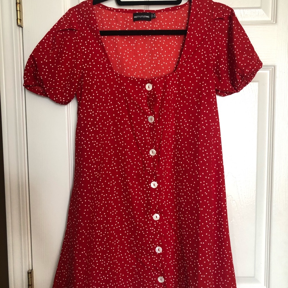 PrettyLittleThing polka dot dress